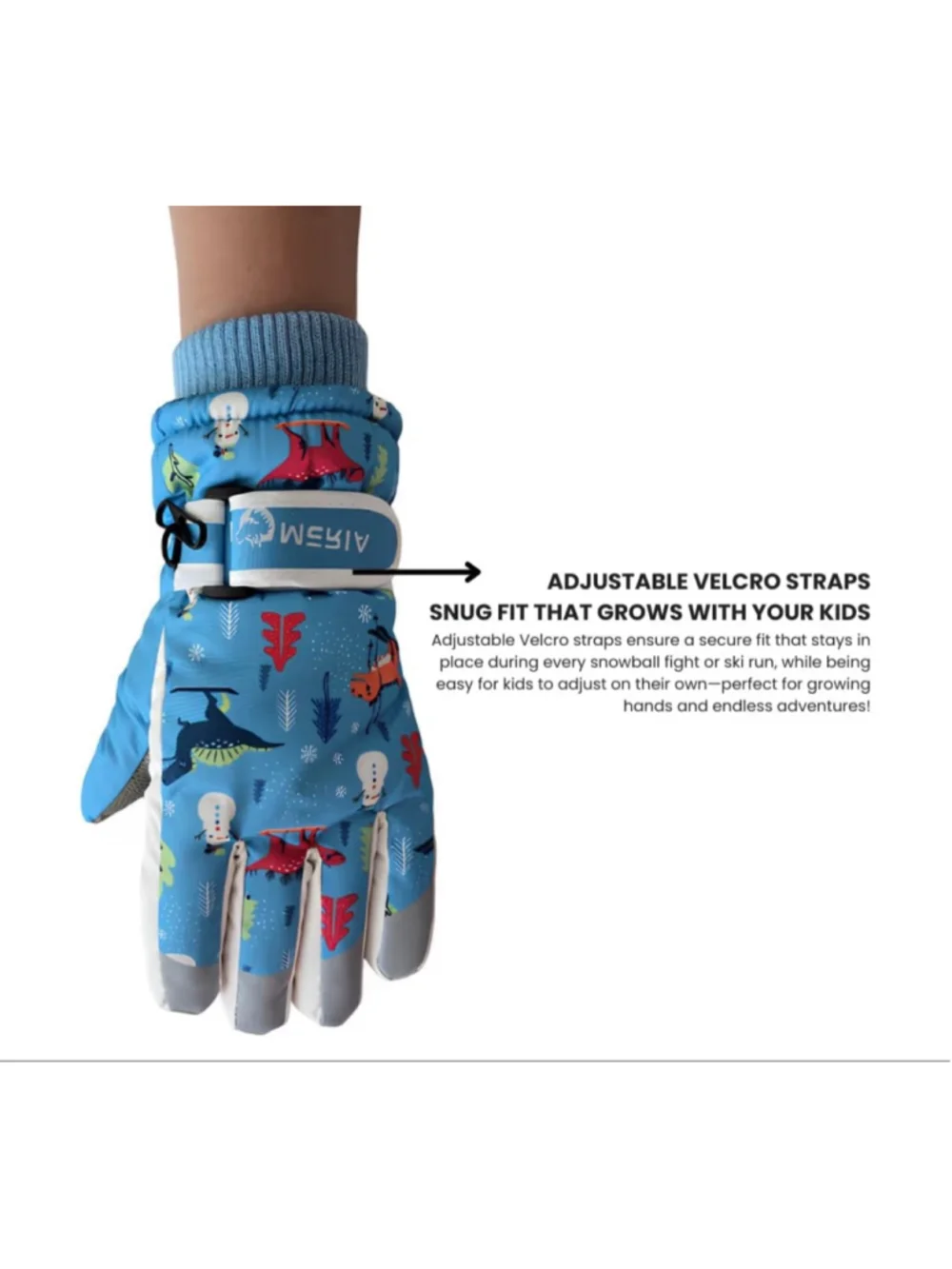 NEW Snow Gloves (Rated 10°F) Double Insulated Waterproof Touchscreen